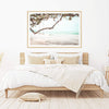 Blissful Beach Swing-Boho Abode-Art Print,beach,beach swing,blue,Bohemian,Boho,Canvas,coast,coastal,Framed Print,hamptons,landscape,ocean,paradise,Print,sand,swing,view,waves