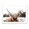 Highland Cow | Bohemian-Boho Abode-Art Print,Bohemian,Boho,bull,Canvas,cow,Framed Print,highland bull,highland cattle,Highland cow,landscape,Print,rustic,tan