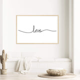 Love Line Art Quote-Boho Abode-Art Print,beige,blush,Bohemian,Boho,Canvas,coastal,Framed Print,hamptons,Landscape,love,love line art,neutral,phrase,Print,quote,text,white