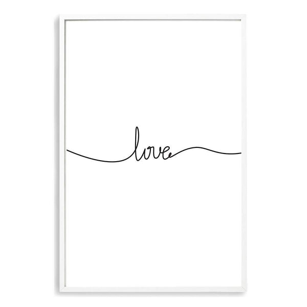 Love Line Art | Quote-Boho Abode-Art Print,beige,blush,Bohemian,Boho,Canvas,coastal,Framed Print,hamptons,love,love line art,neutral,phrase,portrait,Print,quote,text,white
