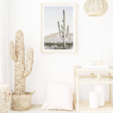 Desert Cactus-Boho Abode-Art Print,beige,blush',Bohemian,Boho,cacti,cactus,california,californian,Californian desert,Canvas,desert,desert dunes,desert sand,dunes,Framed Print,mountain,neutral,portrait,Print,sand