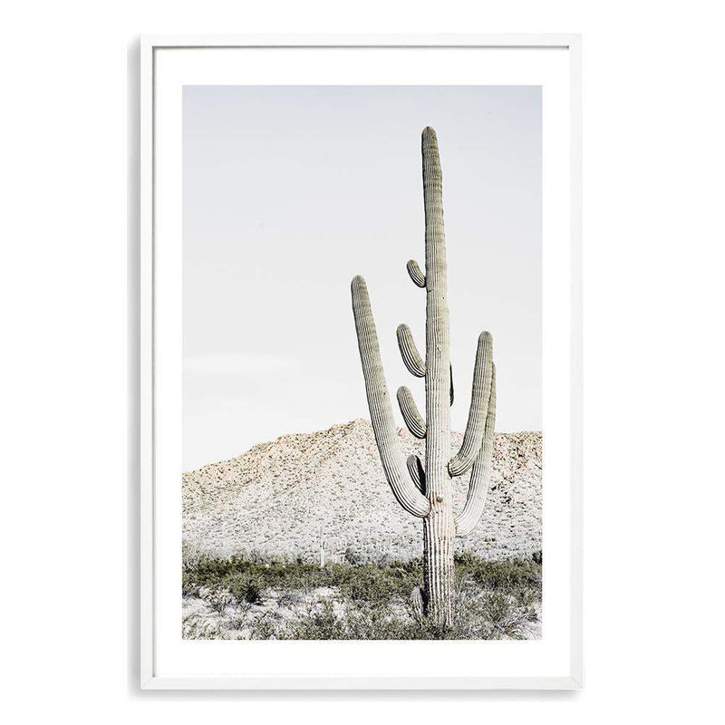 Desert Cactus-Boho Abode-Art Print,beige,blush',Bohemian,Boho,cacti,cactus,california,californian,Californian desert,Canvas,desert,desert dunes,desert sand,dunes,Framed Print,mountain,neutral,portrait,Print,sand