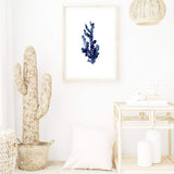Blue Coral | Hamptons-Boho Abode-Art Print,beach,beach house,blue,blue coral,blue shell,Bohemian,Boho,Canvas,coast,coastal,coral,Framed Print,hamptons,ocean,portrait,Print,shell