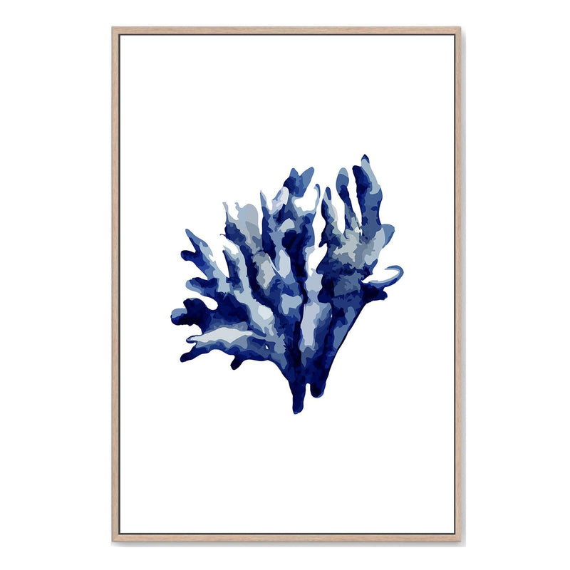 Blue Coral IIIII | Hamptons-Boho Abode-Art Print,beach,beach house,blue,blue coral,blue shell,Bohemian,Boho,Canvas,coast,coastal,coral,Framed Print,hamptons,ocean,portrait,Print,shell