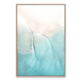 Beach Waves-Boho Abode-aerial,Art Print,bird,blue,Bohemian,Boho,Canvas,coast,coastal,Framed Print,island,ocean,peach,pink,portrait,Print,teal,tropical,vibrant,water,waves
