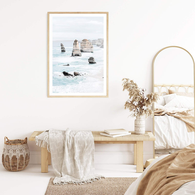 Great Ocean Road-Boho Abode-Art Print,australia,australian,australian beach,beach,blue,Bohemian,Boho,Canvas,coast,coastal,Framed Print,great ocean road,hamptons,ocean,portrait,Print,sand,twelve apostles,waves