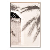 Bohemian Door-Boho Abode-arch,arch door,architecture,Art Print,Bohemian,Boho,Canvas,door,Framed Print,neutral,palm tree,peach,portrait,Print,timber door