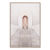 Gold Boho Arch Door-Boho Abode-architecture,Art Print,Bohemian,Boho,Canvas,door,Framed Print,Gold,neutral,peach,portrait,Print