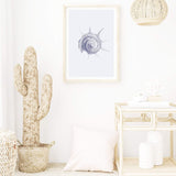 Blue Shell III | Hamptons-Boho Abode-Art Print,beach,beach house,blue,blue coral,blue shell,Bohemian,Boho,Canvas,coast,coastal,coral,Framed Print,hamptons,ocean,portrait,Print,shell
