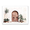 Tuscan Arch Villa-Boho Abode-arch,arch door,architecture,Art Print,blush,Bohemian,Boho,Canvas,door,Framed Print,landscape,neutral,palm tree,peach,Print,timber door,tuscan,tuscan door,tuscan villa,villa