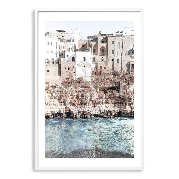 Amalfi Coast Ocean Bliss-Boho Abode-amalfi,amalfi bliss,amalfi city,amalfi coast,architecture,Art Print,bliss,blue,Bohemian,Boho,building,Canvas,city,cliffs,coast,coastal,Framed Print,hamptons,italy,ocean,portrait,Print,waves