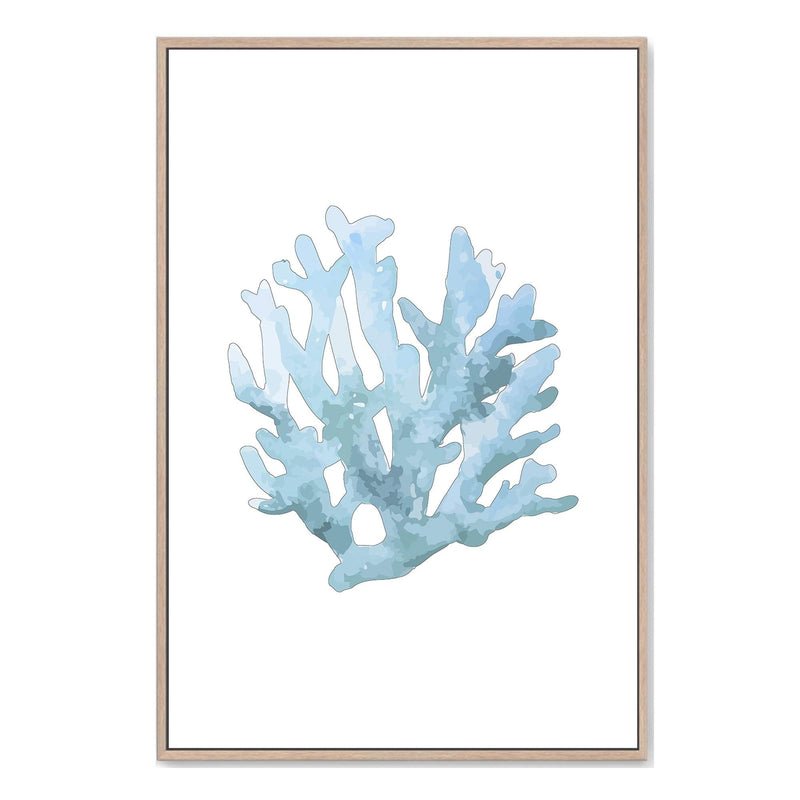 Coastal Coral II | Hamptons-Boho Abode-Art Print,beach,beach house,blue,blue coral,blue shell,Bohemian,Boho,Canvas,coast,coastal,coral,Framed Print,hamptons,ocean,portrait,Print,shell