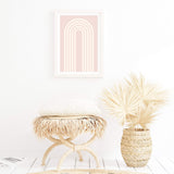 Blush Boho Arch-Boho Abode-arch,Art Print,blush,Bohemian,Boho,Canvas,Framed Print,peach,pink,portrait,Print,rainbow,scandi