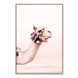 Bohemian Desert Camels-Boho Abode-Art Print,blush,Bohemian,Boho,camel,Canvas,desert,desert camel,Framed Print,moroccan,moroccan camel,morocco,neutral,peach,portrait,Print