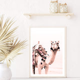 Bohemian Desert Camel-Boho Abode-Art Print,blush,Bohemian,Boho,camel,Canvas,desert,desert camel,Framed Print,moroccan,moroccan camel,morocco,neutral,peach,portrait,Print