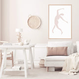 Blush Beige Dancer-Boho Abode-abstract,Art Print,beige,blue dancer,blush,Bohemian,Boho,Canvas,Framed Print,henri matissue,Neutral,portrait,Print