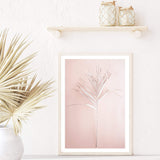 Dried Palm Leaves | Blush-Boho Abode-Art Print,blush,Bohemian,Boho,Canvas,dried,dried leaves,Framed Print,palm leaves,peach,pink,portrait,Print