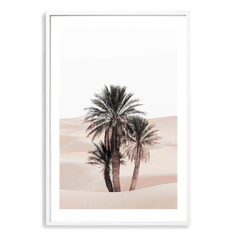 Desert Palms-Boho Abode-Art Print,beige,blush',Bohemian,Boho,Canvas,desert,desert dunes,desert sand,dunes,Framed Print,moroccan,morocco,neutral,palm,palm tree,palm trees,palms,peach,portrait,Print,sand,sand dunes