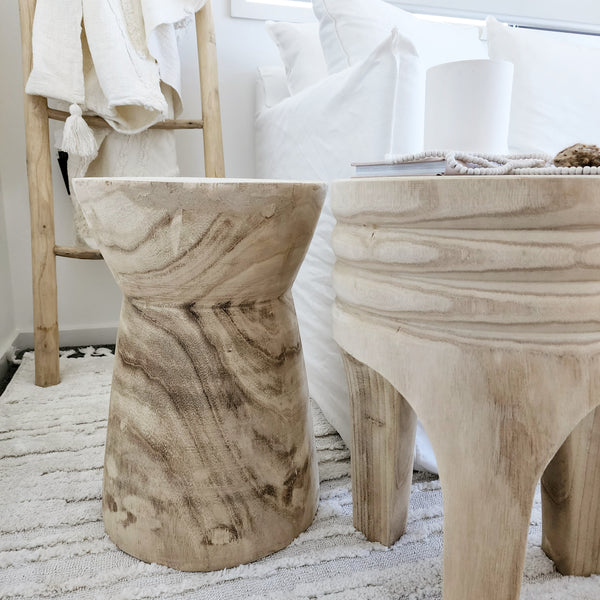 Palm Cove Timber Stool | Side Table