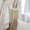 "Emily"White Shell & Bead Necklace