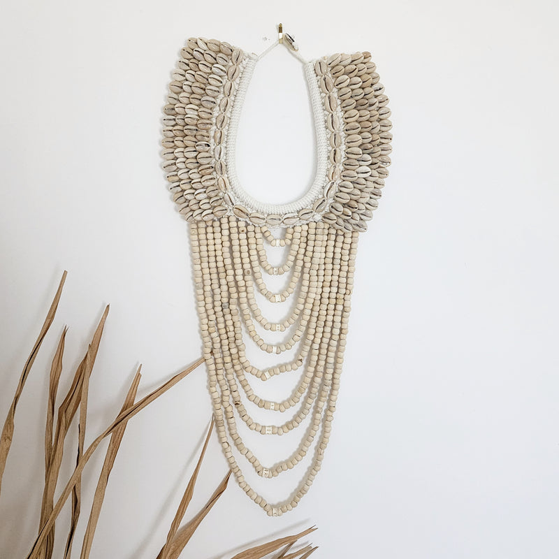 "Anna" Cowrie Shell & Bead Necklace