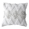 Iris Boho Cushion | White