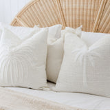 White Palm Cushion