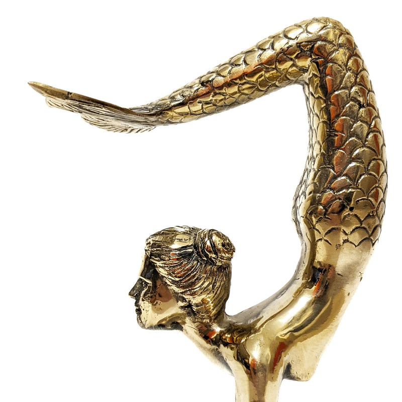 Brass Jumping Mermaid