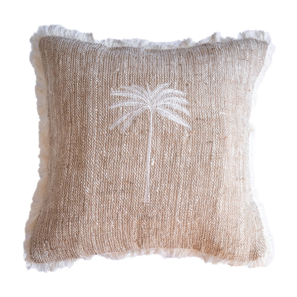 Island Palm Fringe Cushion