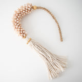 Seagrass & Peach Shell Tassel