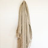 Handloomed Linen Throw | Natural