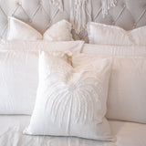 White Palm Cushion