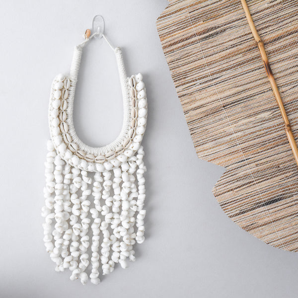 White Shell Tribal Necklace