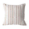 Zara Mud Cloth Cushion | White & Rust