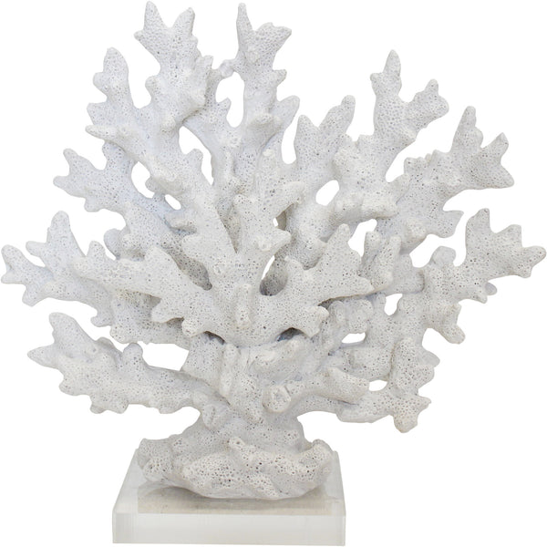 White Coral Fan | Resin