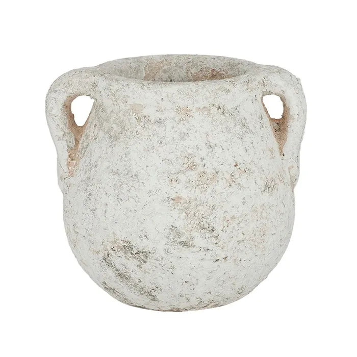 Pompei Urn | Small | Rustic White